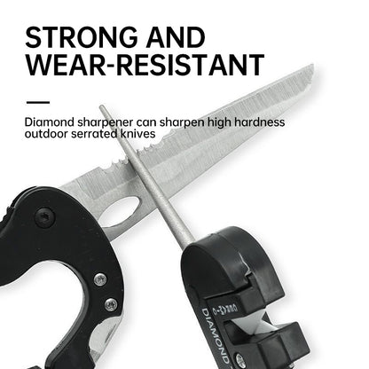 Portable Multi Function Knife Sharpener & Whetstone Tool for Outdoor & Kitchen