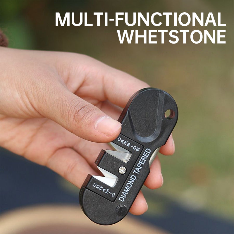 Portable Multi Function Knife Sharpener & Whetstone Tool for Outdoor & Kitchen