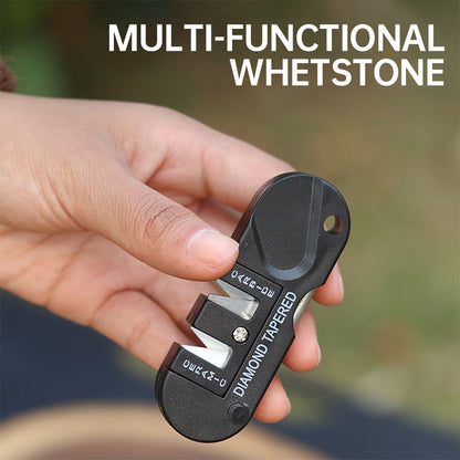 Portable Multi Function Knife Sharpener & Whetstone Tool for Outdoor & Kitchen