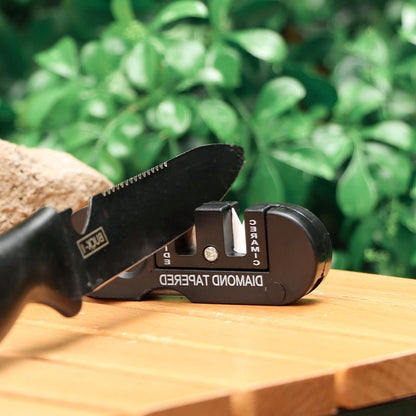 Portable Multi Function Knife Sharpener & Whetstone Tool for Outdoor & Kitchen
