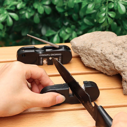 Portable Multi Function Knife Sharpener & Whetstone Tool for Outdoor & Kitchen