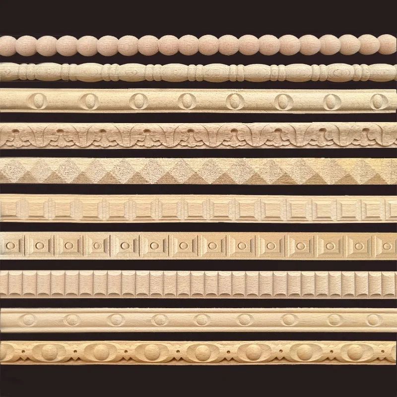 Vintage Wood Carved Applique Furniture Onlay for Cabinets, Doors and DIY Decor