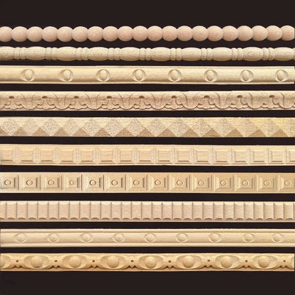 Vintage Wood Carved Applique Furniture Onlay for Cabinets, Doors and DIY Decor