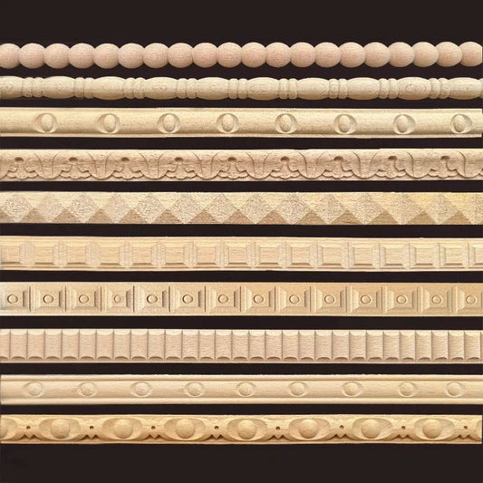 Vintage Wood Carved Applique Furniture Onlay for Cabinets, Doors and DIY Decor