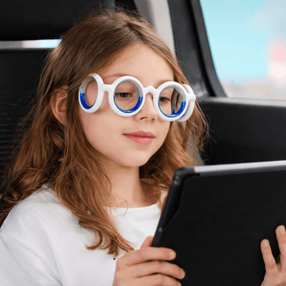 Portable Anti-Sickness Glasses For Children Adult, Anti-Motion Sickness Liquid Glasses, Lensless Driving Sickness Goggle