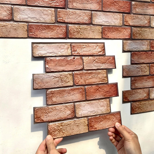 3D Peel and Stick Wall Stickers – Waterproof Self Adhesive Tile Decor Set (10PCS)