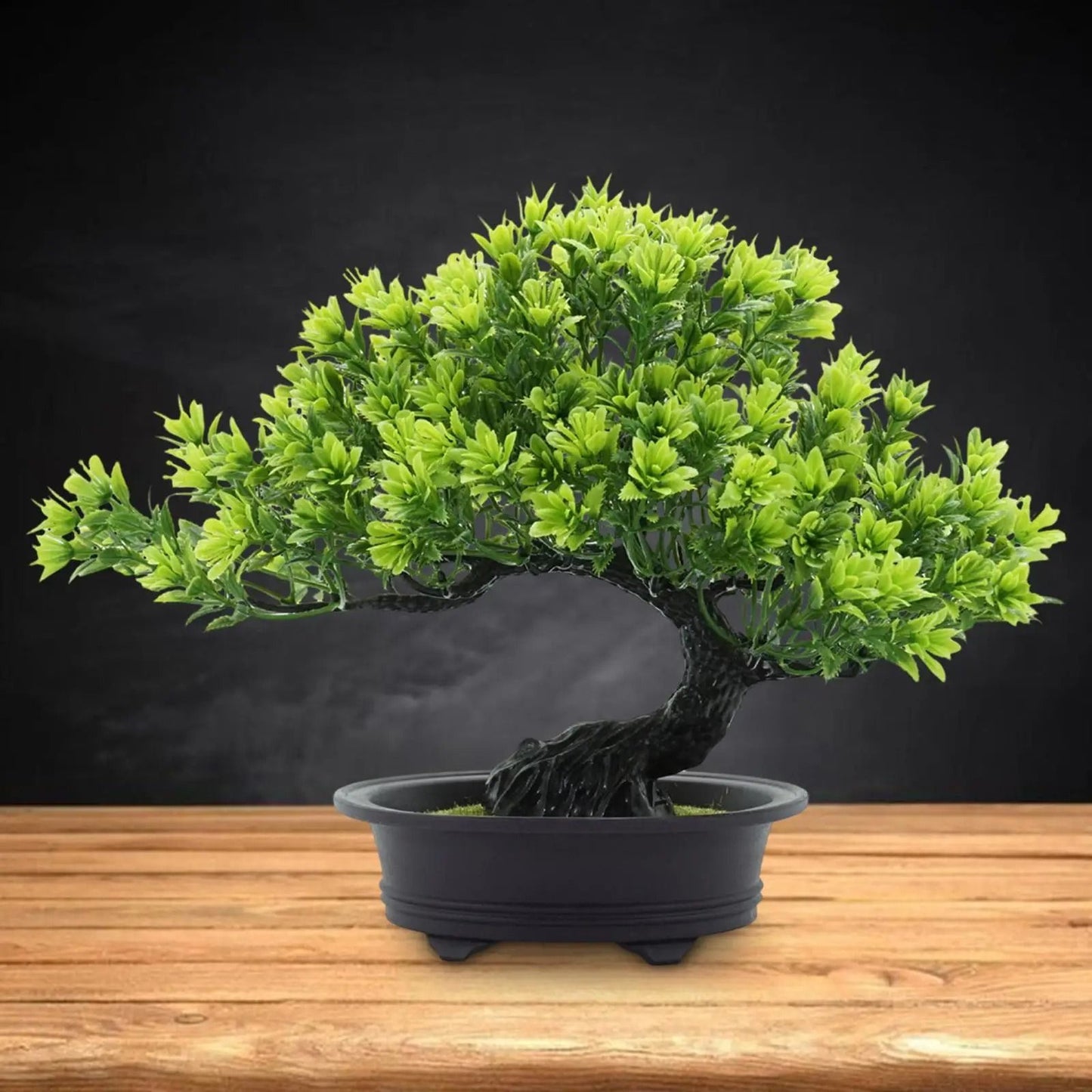 Artificial Bonsai Tree Japanese Pine Mini Plant Decor for Desk and Home