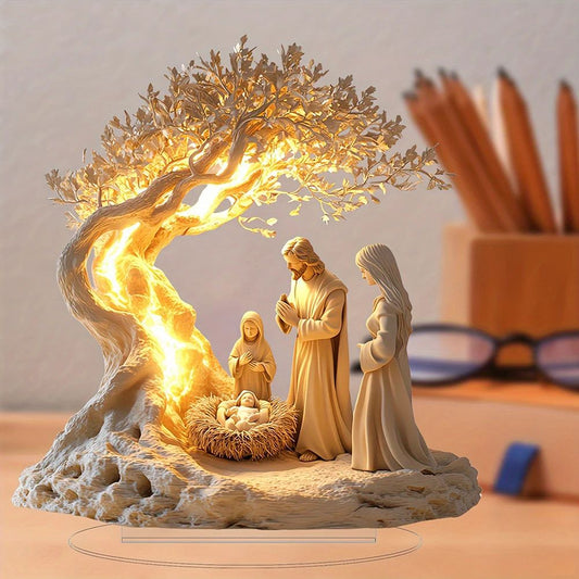 Family Tree of Life Acrylic Keepsake – Personalized family tree decor Newborn Memory Display