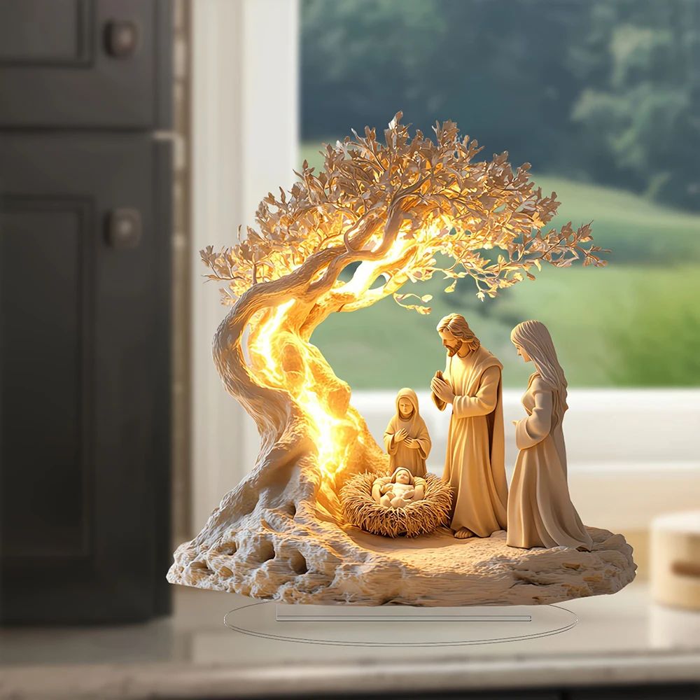 Family Tree of Life Acrylic Keepsake – Personalized family tree decor Newborn Memory Display