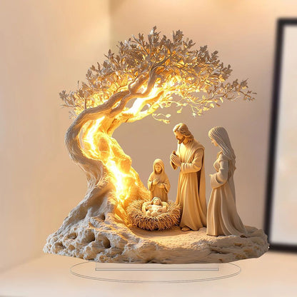 Family Tree of Life Acrylic Keepsake – Personalized family tree decor Newborn Memory Display