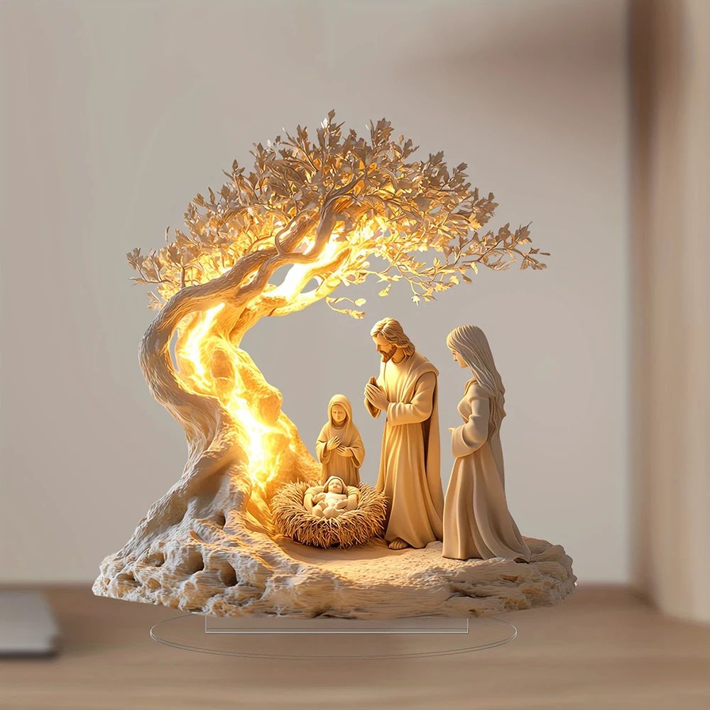 Family Tree of Life Acrylic Keepsake – Personalized family tree decor Newborn Memory Display