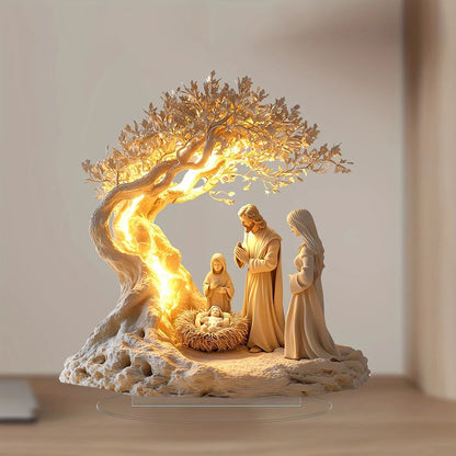 Family Tree of Life Acrylic Keepsake – Personalized family tree decor Newborn Memory Display