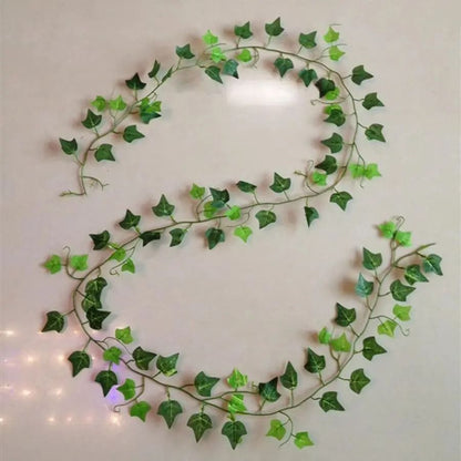 Artificial Hanging Garland Vine Green Leaves Decor for Home and Events