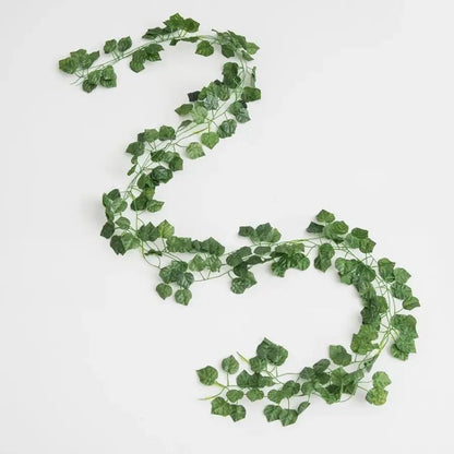 Artificial Hanging Garland Vine Green Leaves Decor for Home and Events