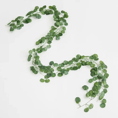 Artificial Hanging Garland Vine Green Leaves Decor for Home and Events