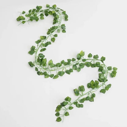 Artificial Hanging Garland Vine Green Leaves Decor for Home and Events