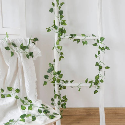 Artificial Hanging Garland Vine Green Leaves Decor for Home and Events