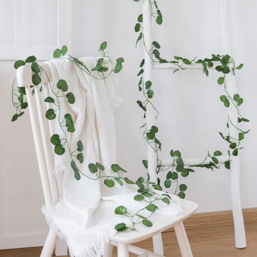 Artificial Hanging Garland Vine Green Leaves Decor for Home and Events