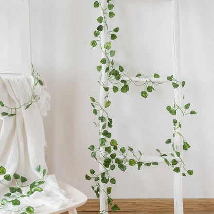 Artificial Hanging Garland Vine Green Leaves Decor for Home and Events