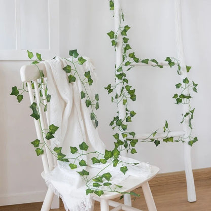Artificial Hanging Garland Vine Green Leaves Decor for Home and Events