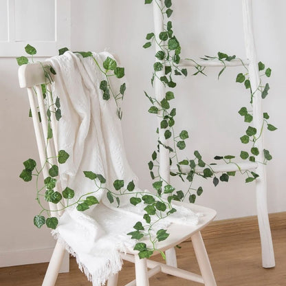 Artificial Hanging Garland Vine Green Leaves Decor for Home and Events