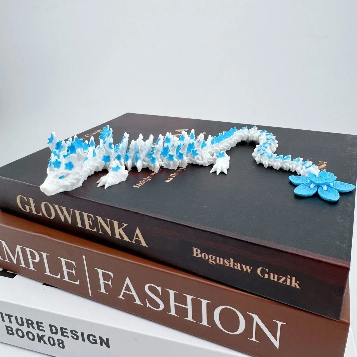 3D Printed Cherry Blossom Dragon Movable Figure Decor