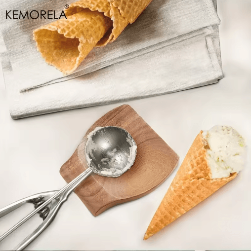 KemoRela Wooden Spoon Rest & Utensil Holder – Heat-Resistant Kitchen Tool Organizer