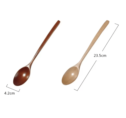 PureWood Kitchen Spoon Set – Natural Wooden Cooking & Serving Utensils