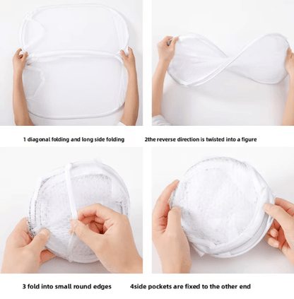AirFold Pop-Up Laundry Basket Large Capacity Foldable Mesh Hamper