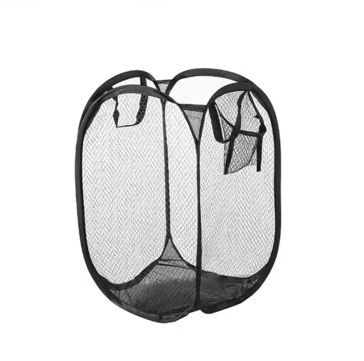 AirFold Pop-Up Laundry Basket Large Capacity Foldable Mesh Hamper