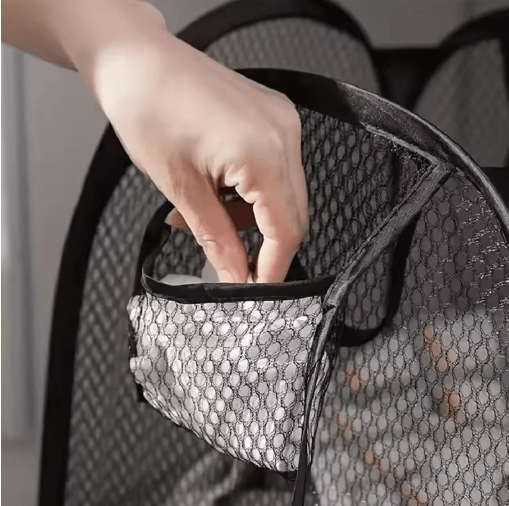 AirFold Pop-Up Laundry Basket Large Capacity Foldable Mesh Hamper