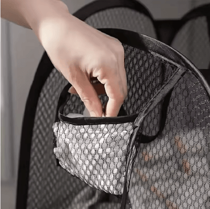 AirFold Pop-Up Laundry Basket Large Capacity Foldable Mesh Hamper