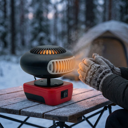 Cordless Portable Space Heater Fan with Dual Heat Mode