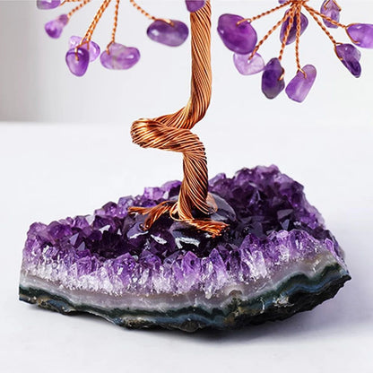 Amethyst Crystal Tree for Healing & Spiritual Home Decor