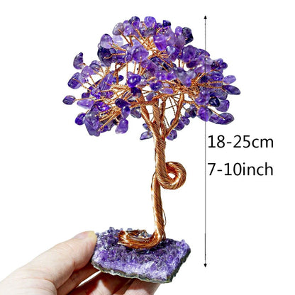 Amethyst Crystal Tree for Healing & Spiritual Home Decor