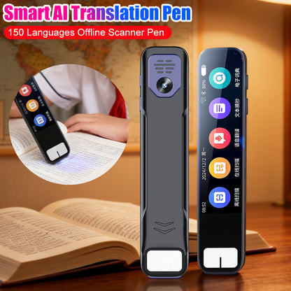 Smart AI Translation Pen Scanner Voice Translator with Offline Language Learning & Reading Assistant