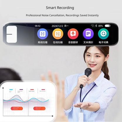 Smart AI Translation Pen Scanner Voice Translator with Offline Language Learning & Reading Assistant
