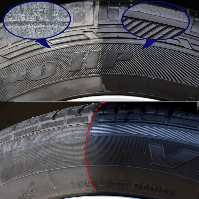 Black Shiny Tire Wax Long Lasting Protection and Repair for All Tires