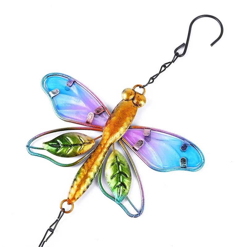 Hummingbird Dragonfly Wind Chime Metal Wind Chimes Outdoor Garden Hanging Decor