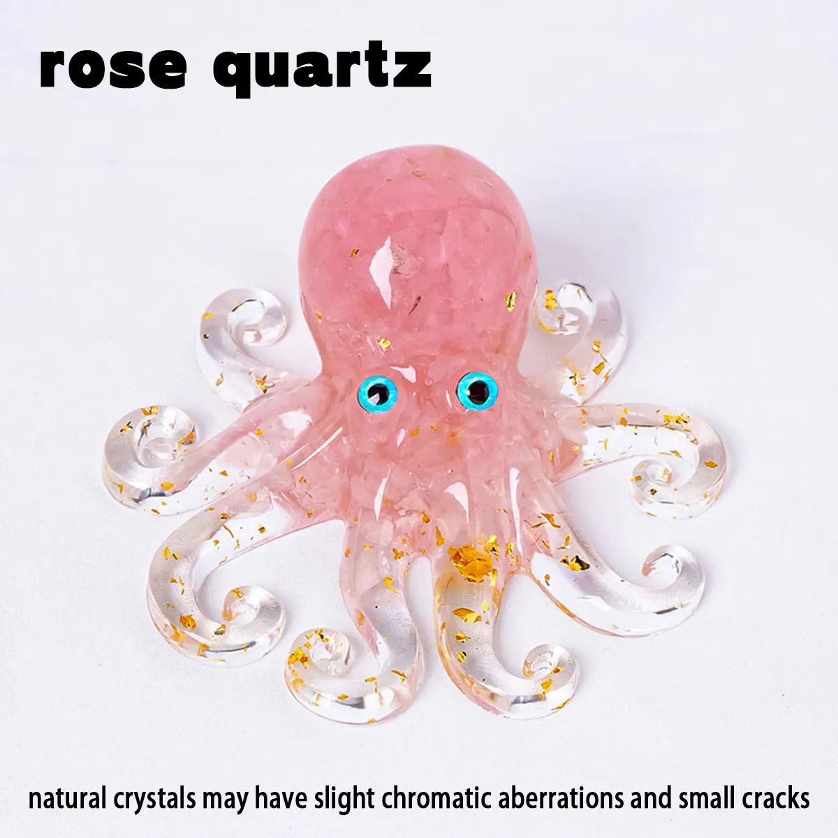 Crystal Gravel Octopus Resin Decor Ornament