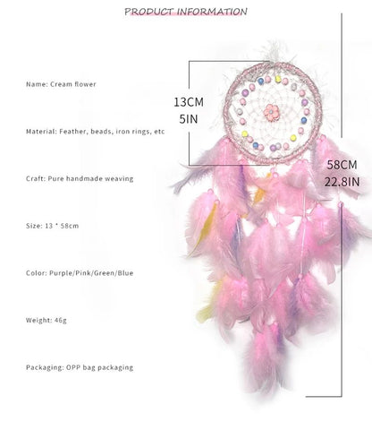 Handmade Dream Catcher Wind Chime Hanging Decor