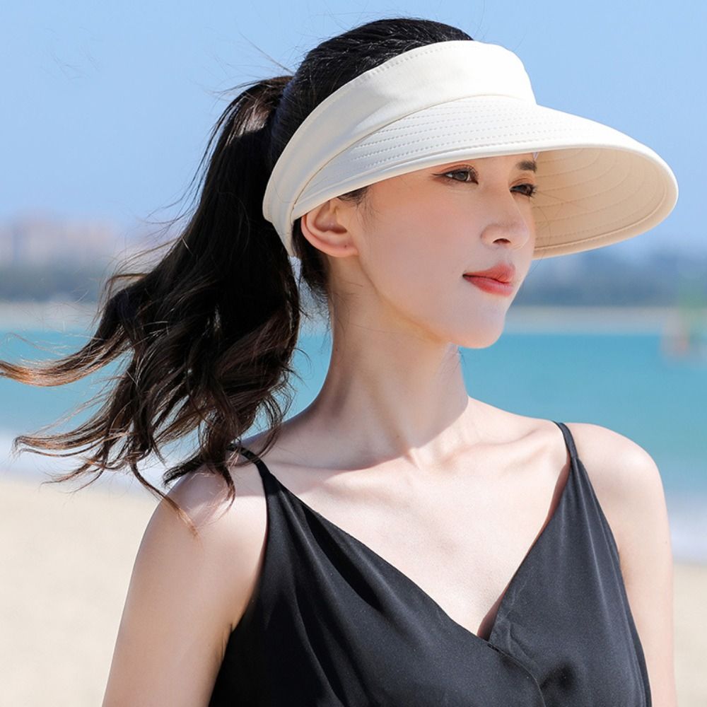 Wide Brim Sun Hat for Women with UV Protection Adjustable Foldable Travel Beach Hat