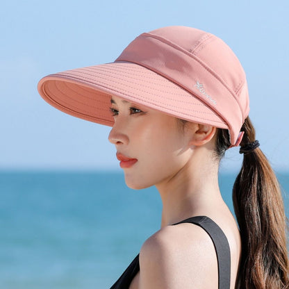 Wide Brim Sun Hat for Women with UV Protection Adjustable Foldable Travel Beach Hat