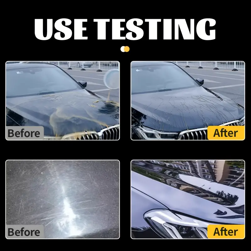 Premium Black Car Wax Long Lasting UV Protection & Mirror Shine for Dark Paint