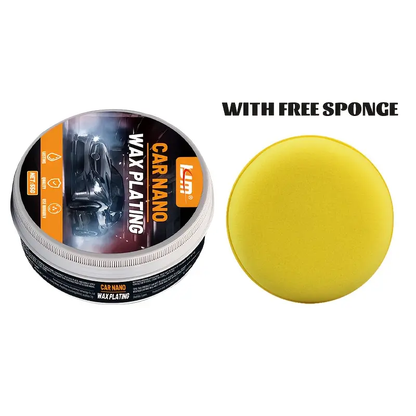 Premium Black Car Wax Long Lasting UV Protection & Mirror Shine for Dark Paint