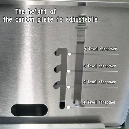 BBQ Grill Folding Camping Stove Stainless Steel Outdoor Barbecue Grill