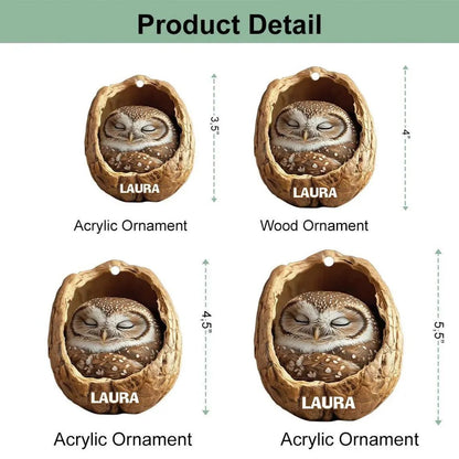 Cute Woodland Animal Acrylic Christmas Ornaments