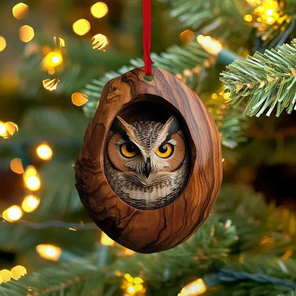 Cute Woodland Animal Acrylic Christmas Ornaments