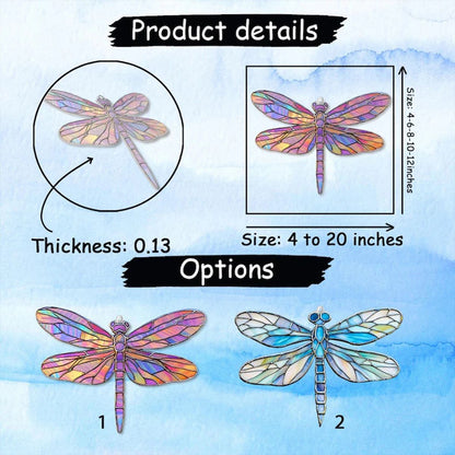 Colorful Acrylic Dragonfly Suncatcher Decor