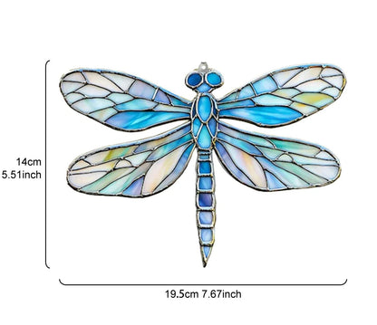 Colorful Acrylic Dragonfly Suncatcher Decor